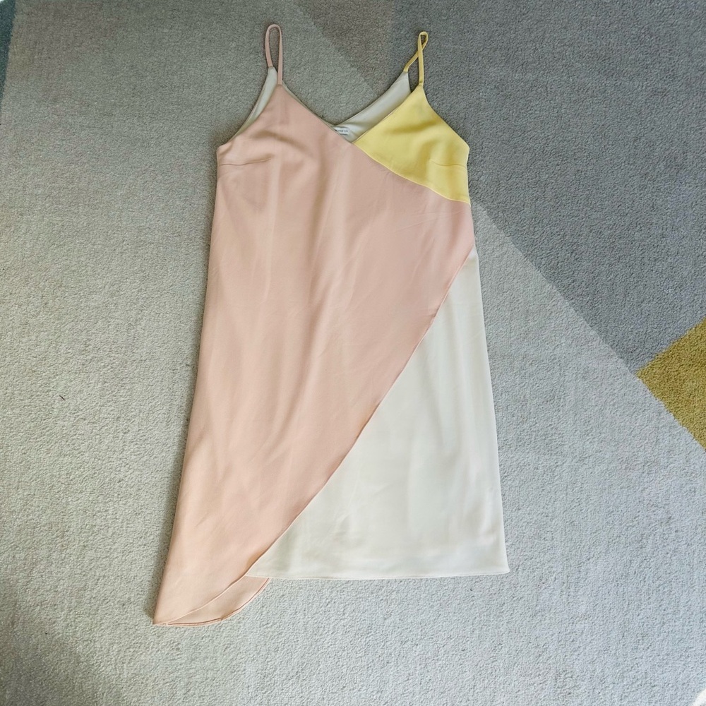 CATO Colorblock Spaghetti Strap Dress
